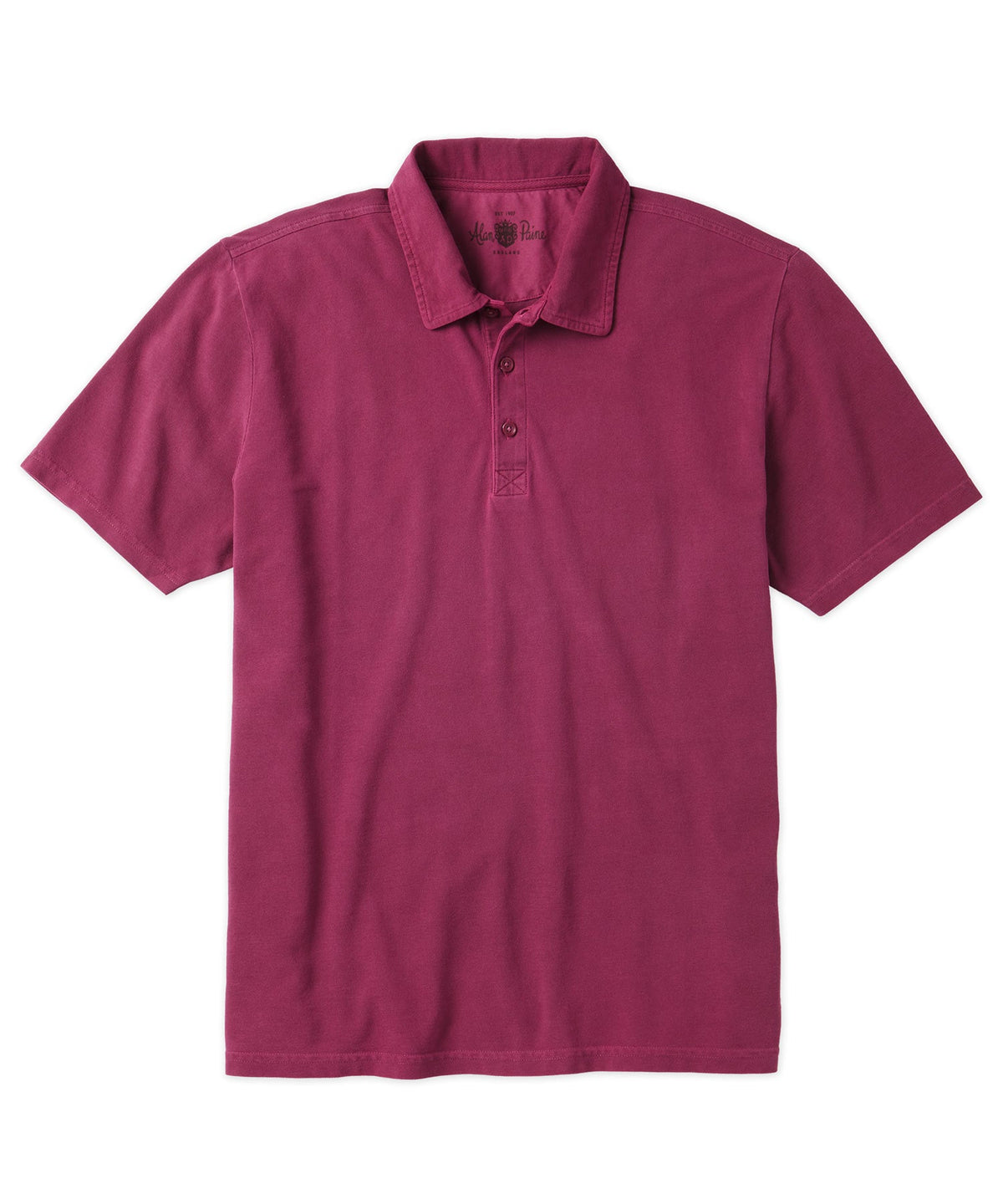 Alan Paine Weymouth Garment Dyed Cotton Pique Polo Shirt