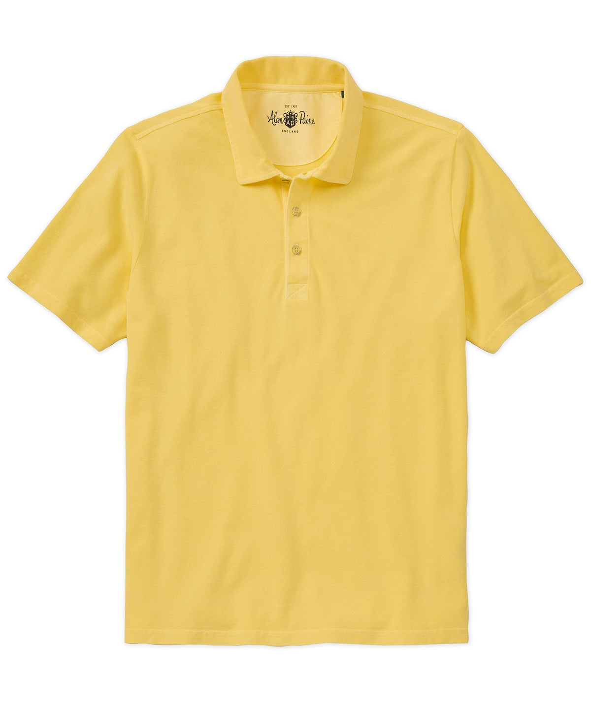 Alan Paine Weymouth Garment Dyed Cotton Pique Polo Shirt