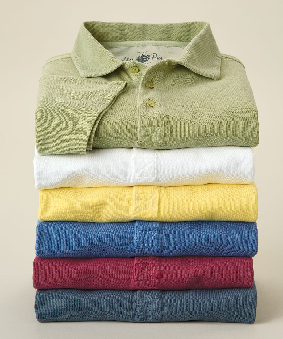 Alan Paine Weymouth Garment Dyed Cotton Pique Polo Shirt