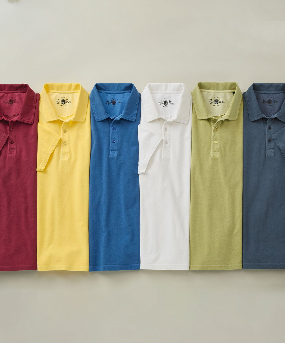 Alan Paine Weymouth Garment Dyed Cotton Pique Polo Shirt