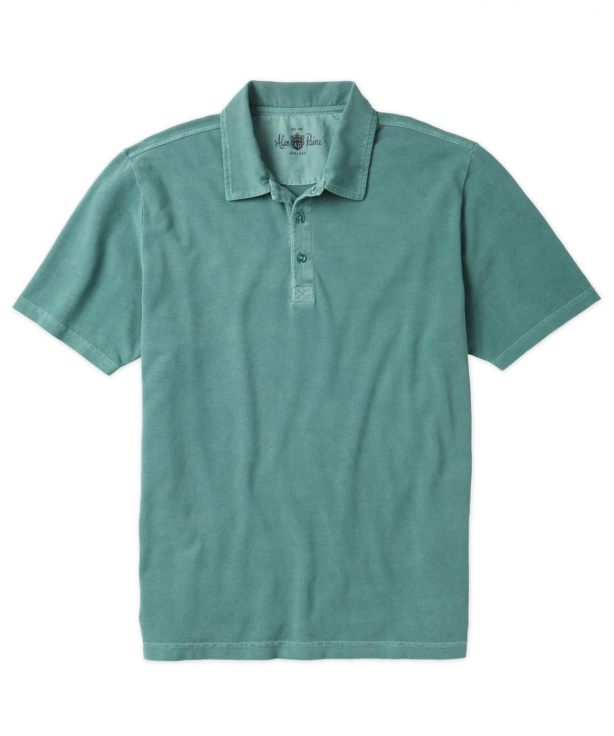 Alan Paine Weymouth Garment Dyed Cotton Pique Polo Shirt