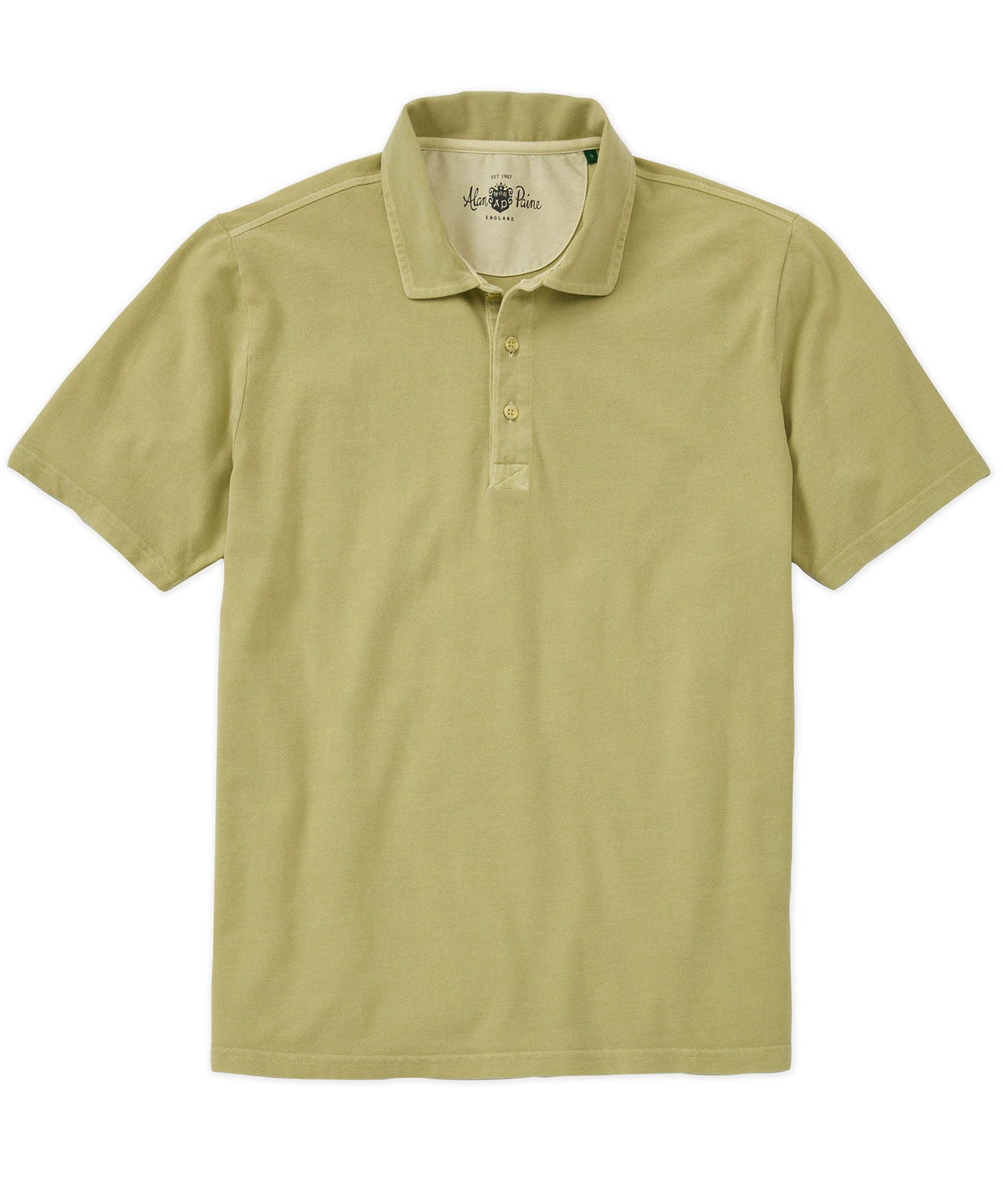 Alan Paine Weymouth Garment Dyed Cotton Pique Polo Shirt