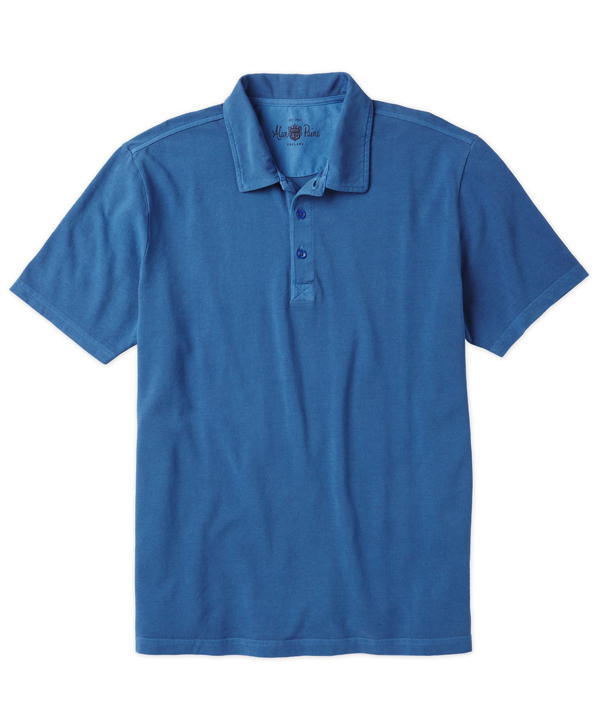 Alan Paine Weymouth Garment Dyed Cotton Pique Polo Shirt