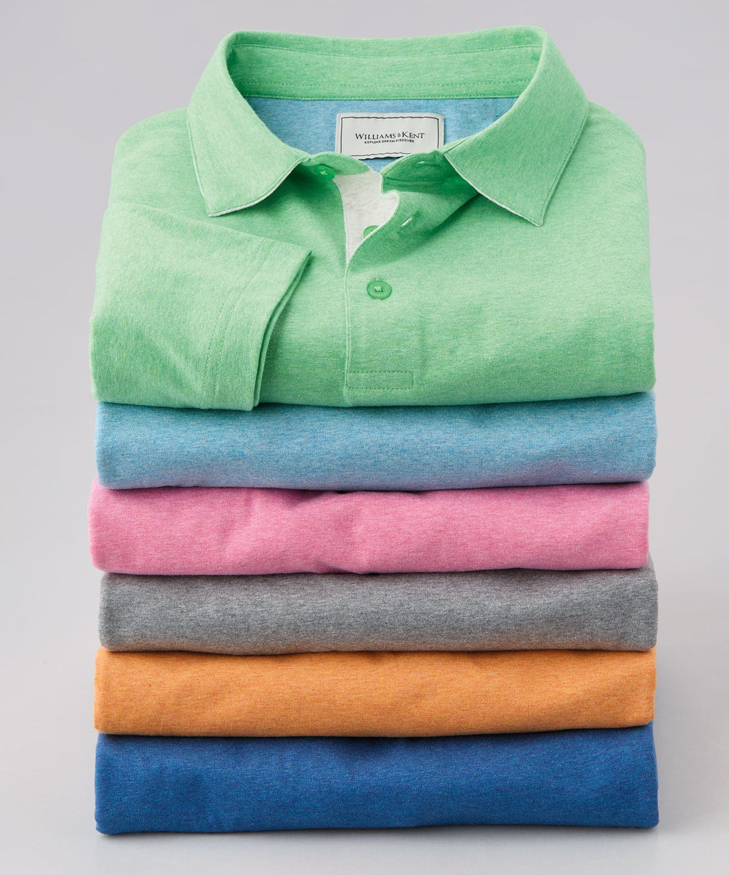 Shelby Melange Jersey Polo Shirt