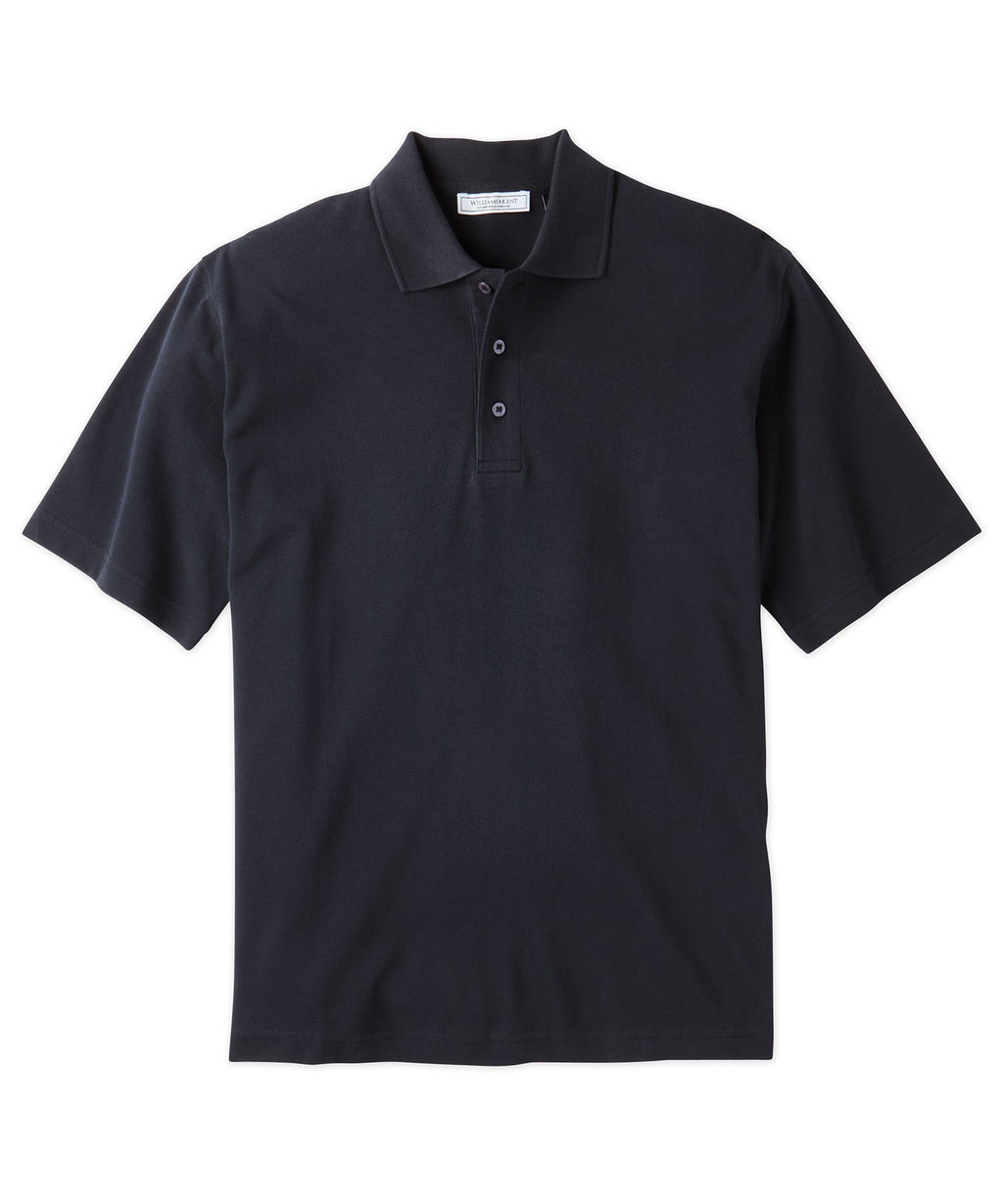 Pima Cotton Pique Knit Collar Polo Shirt