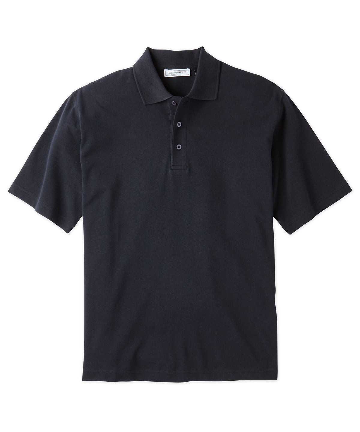 Pima Cotton Pique Knit Collar Polo Shirt