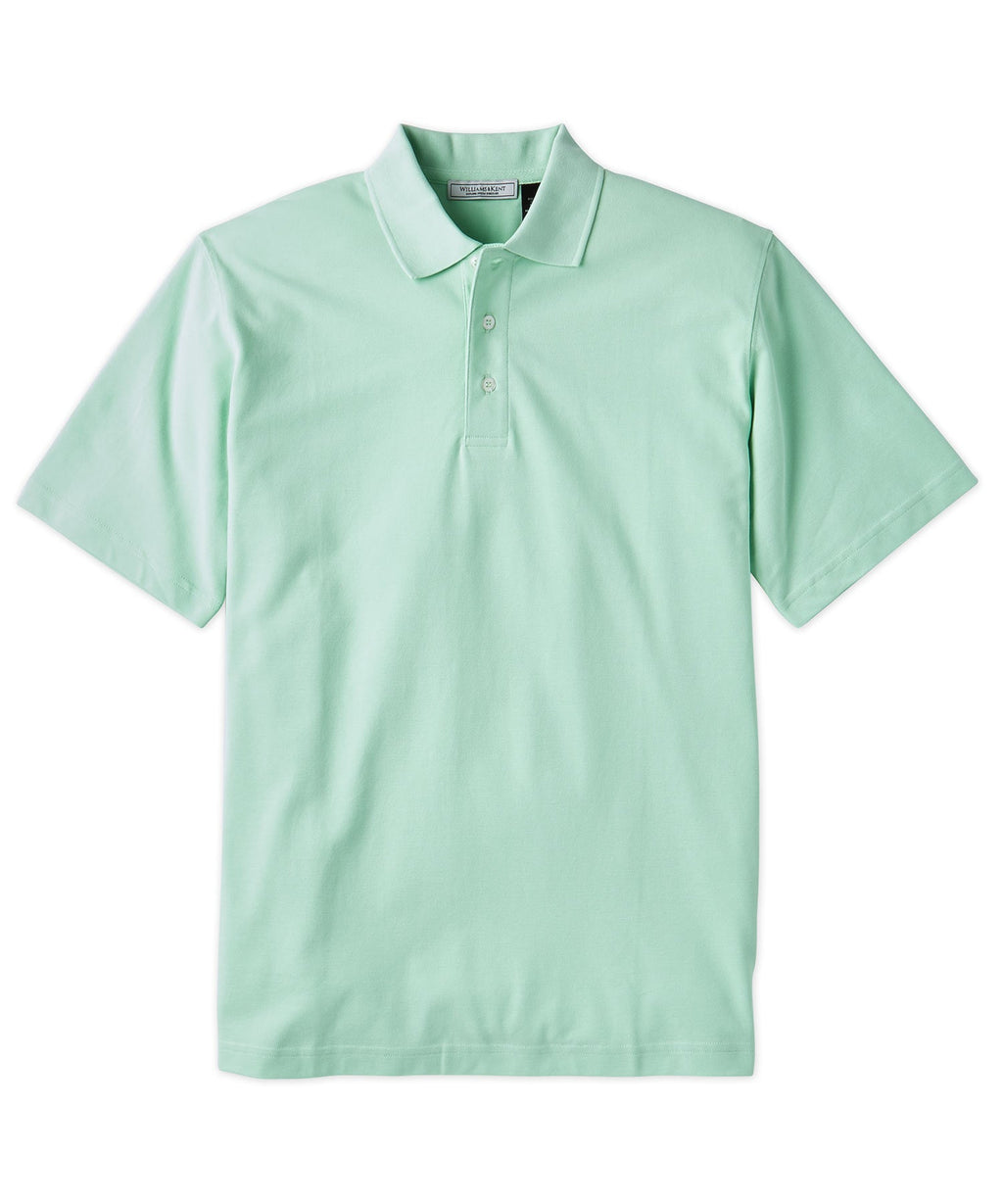 Pima Cotton Pique Knit Collar Polo Shirt