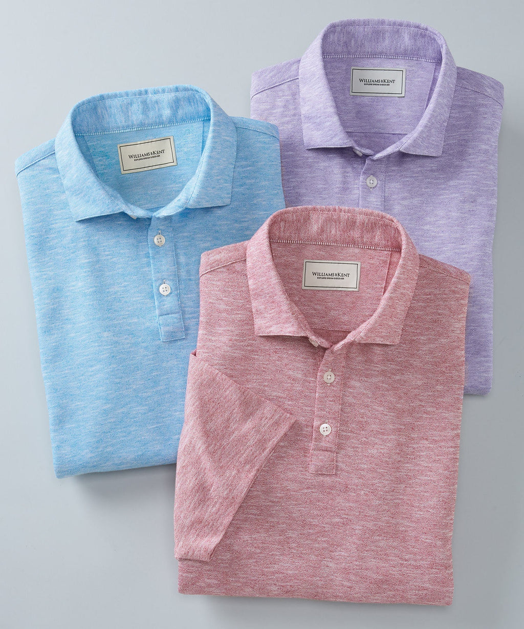 Slub Cotton Birdseye Polo Shirt