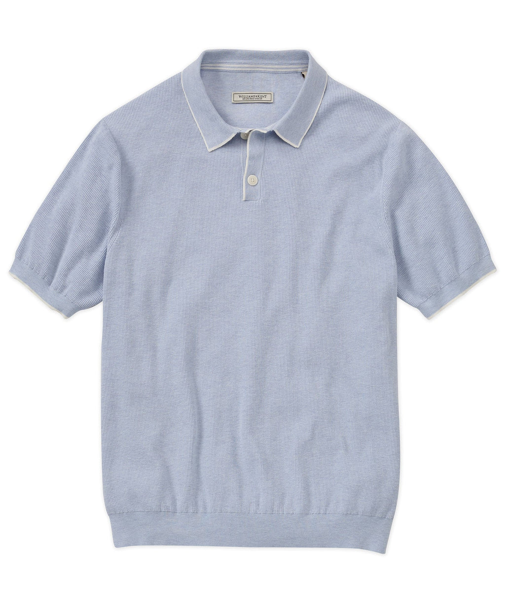 Edge-Tipped Short Sleeve Polo Shirt