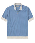 Summer Stripe Tipped Polo Shirt