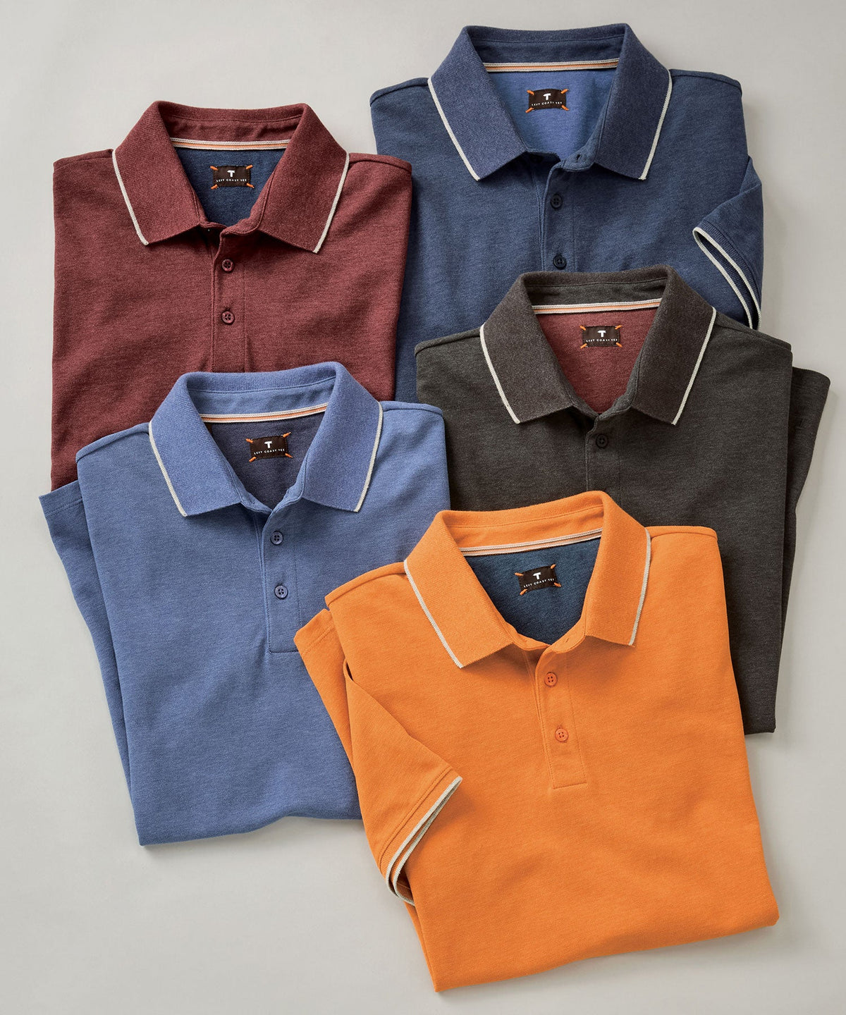Left Coast Tee Kipa Short Sleeve Pique Polo