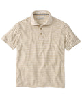 Fine Stripe Linen/Cotton Jersey Polo