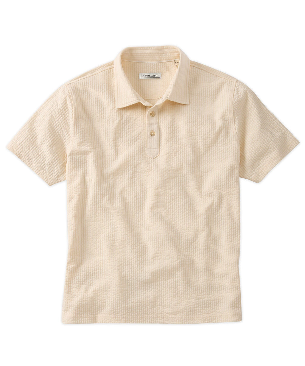 Short Sleeve Seersucker Garment-Dyed Polo