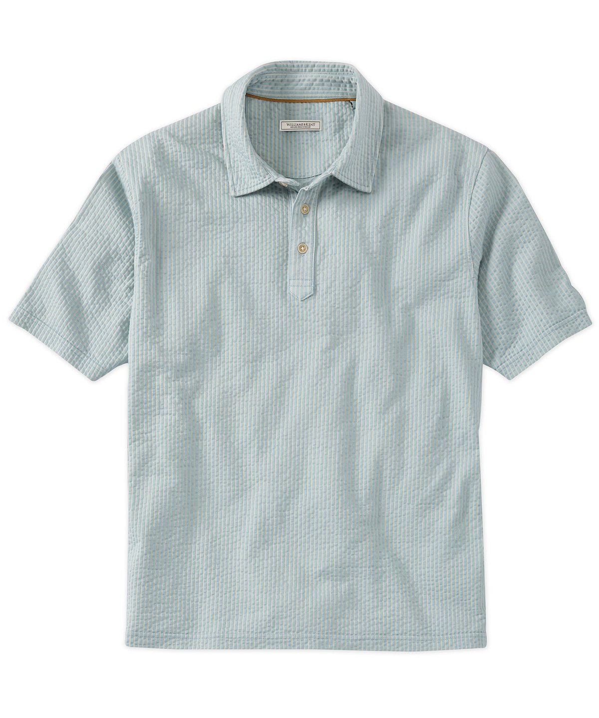 Short Sleeve Seersucker Garment-Dyed Polo