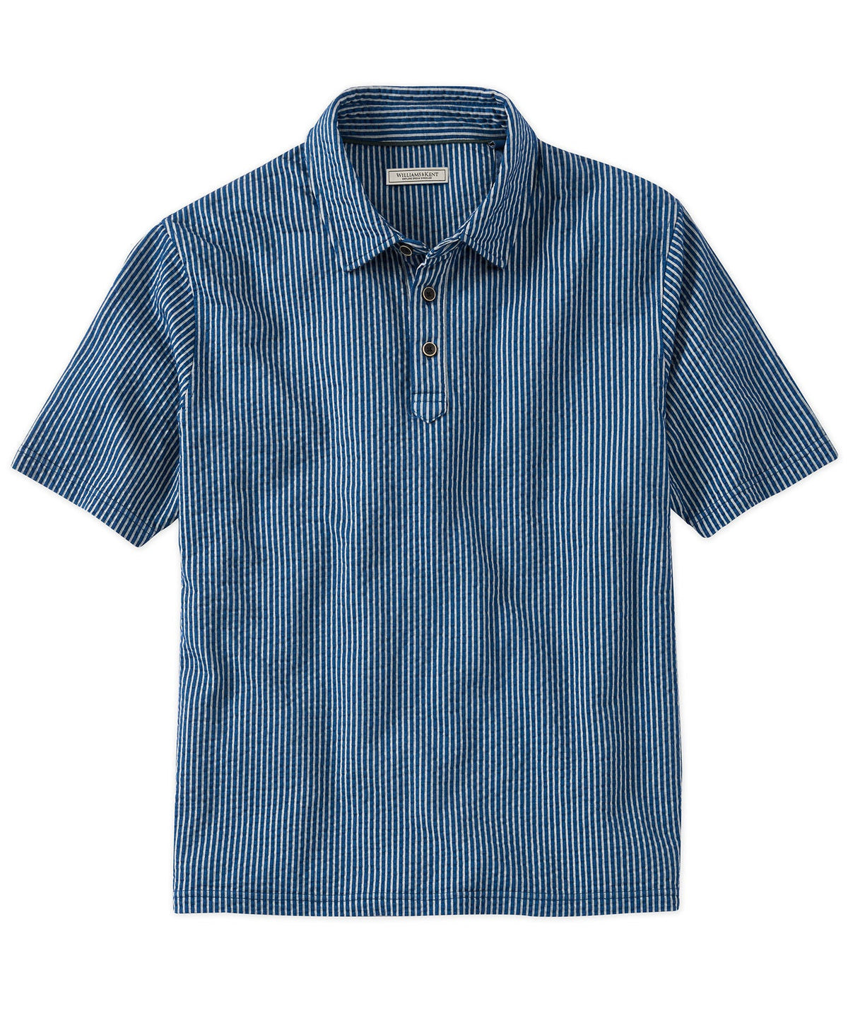 Short Sleeve Seersucker Garment-Dyed Polo