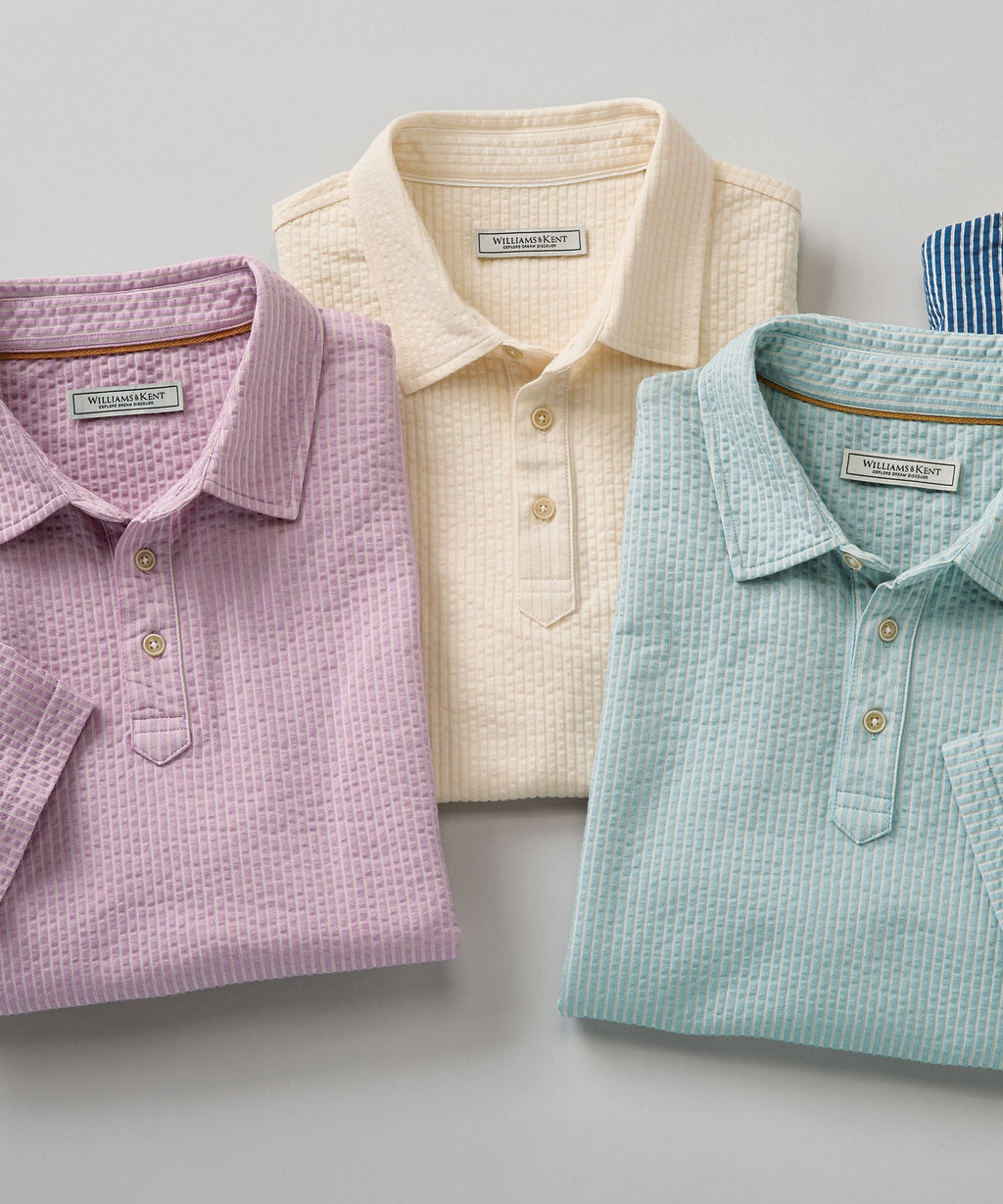 Short Sleeve Seersucker Garment-Dyed Polo