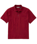 Pima Cotton Short-Sleeve Polo Shirt with Pocket