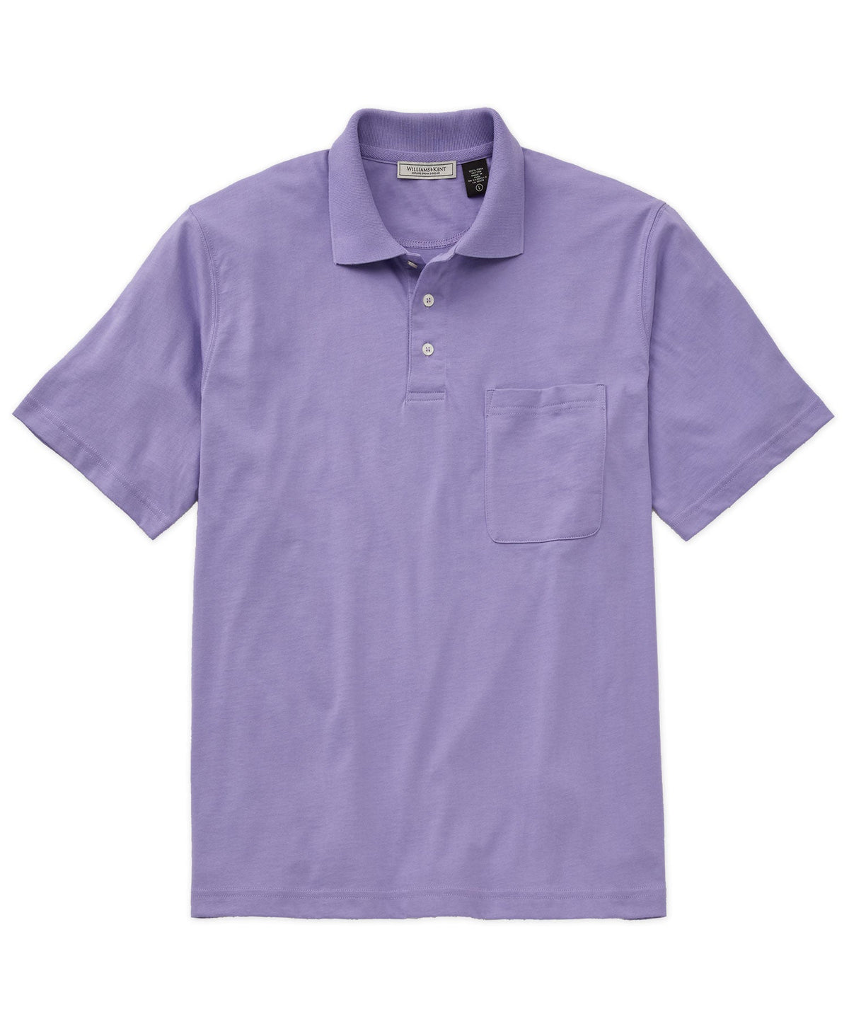 Pima Cotton Short-Sleeve Polo Shirt with Pocket