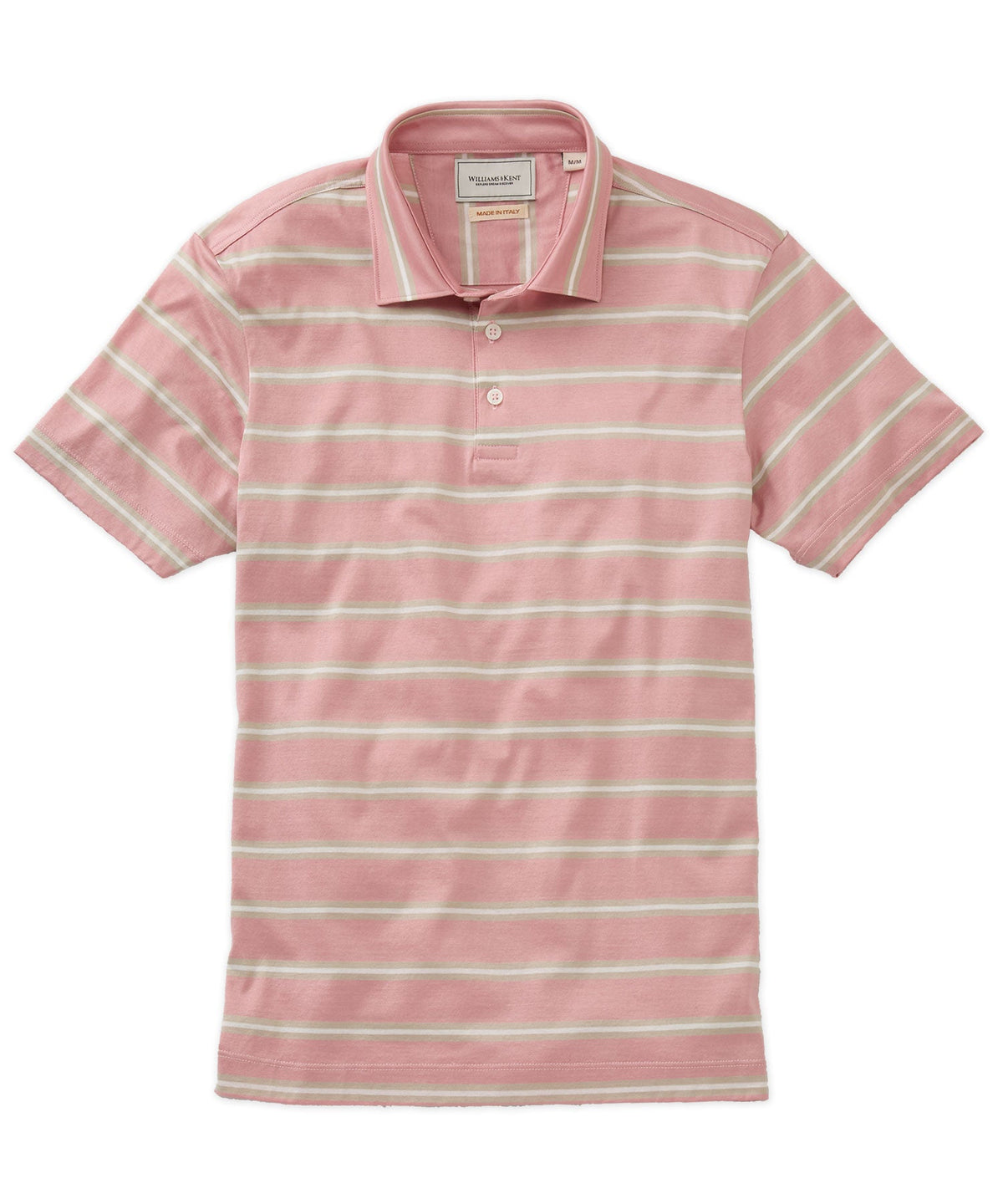 Short Sleeve Striped Jersey Polo