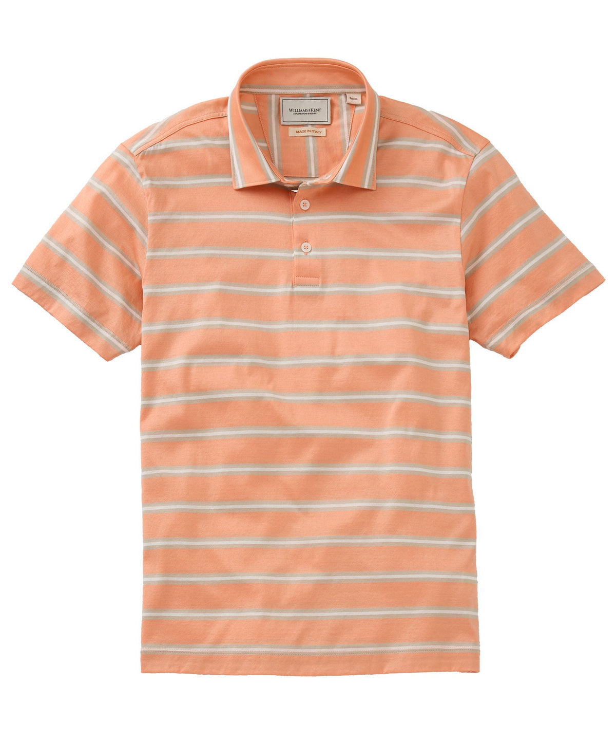 Short Sleeve Striped Jersey Polo