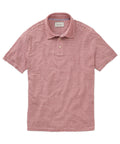 Garment-Dyed Short Sleeve Striped Polo