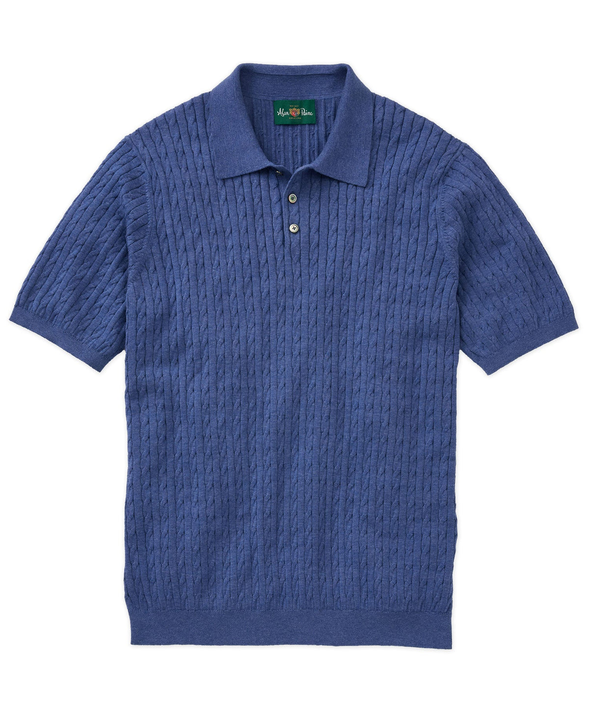 Portmellon Cable Knit Polo Shirt
