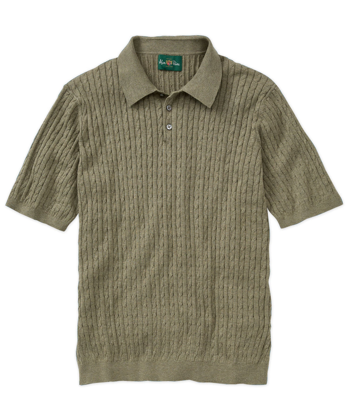 Portmellon Cable Knit Polo Shirt