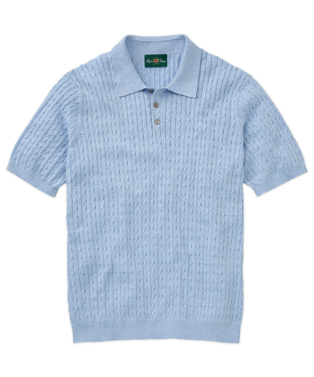 Portmellon Cable Knit Polo Shirt