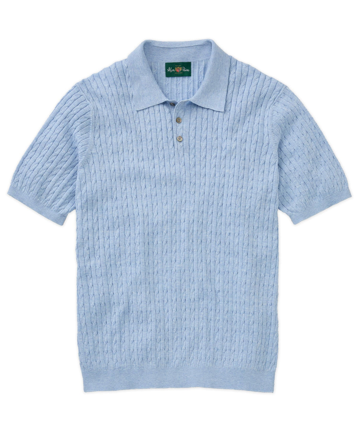 Portmellon Cable Knit Polo Shirt