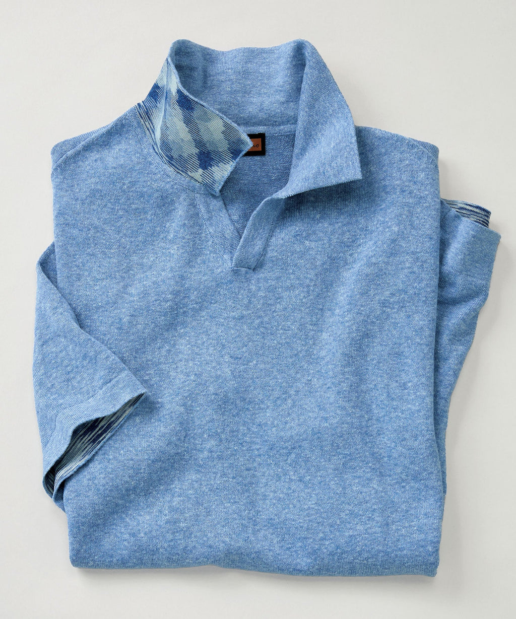 Lenor Romano Johnny Collar Sweater Polo