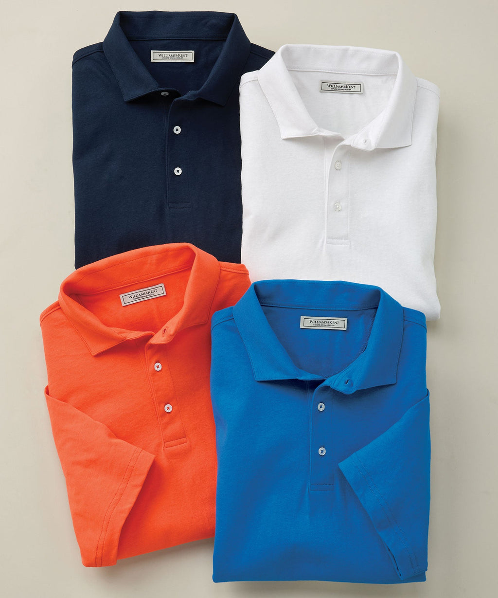 Solid Performance Knit Polo Shirt