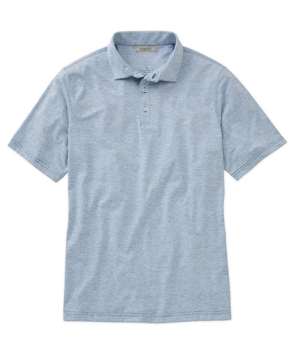 Striped Performance Knit Polo Shirt