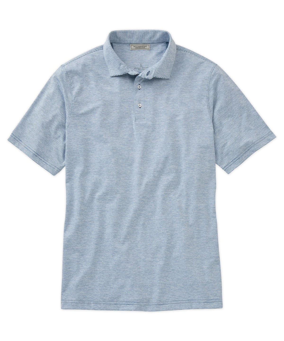 Striped Performance Knit Polo Shirt