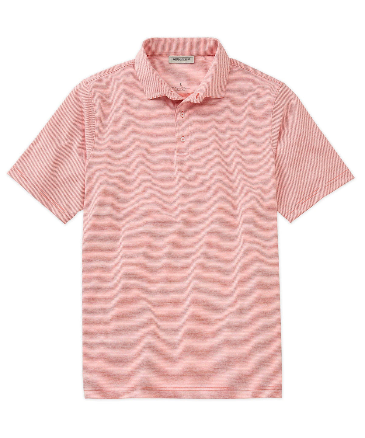 Striped Performance Knit Polo Shirt