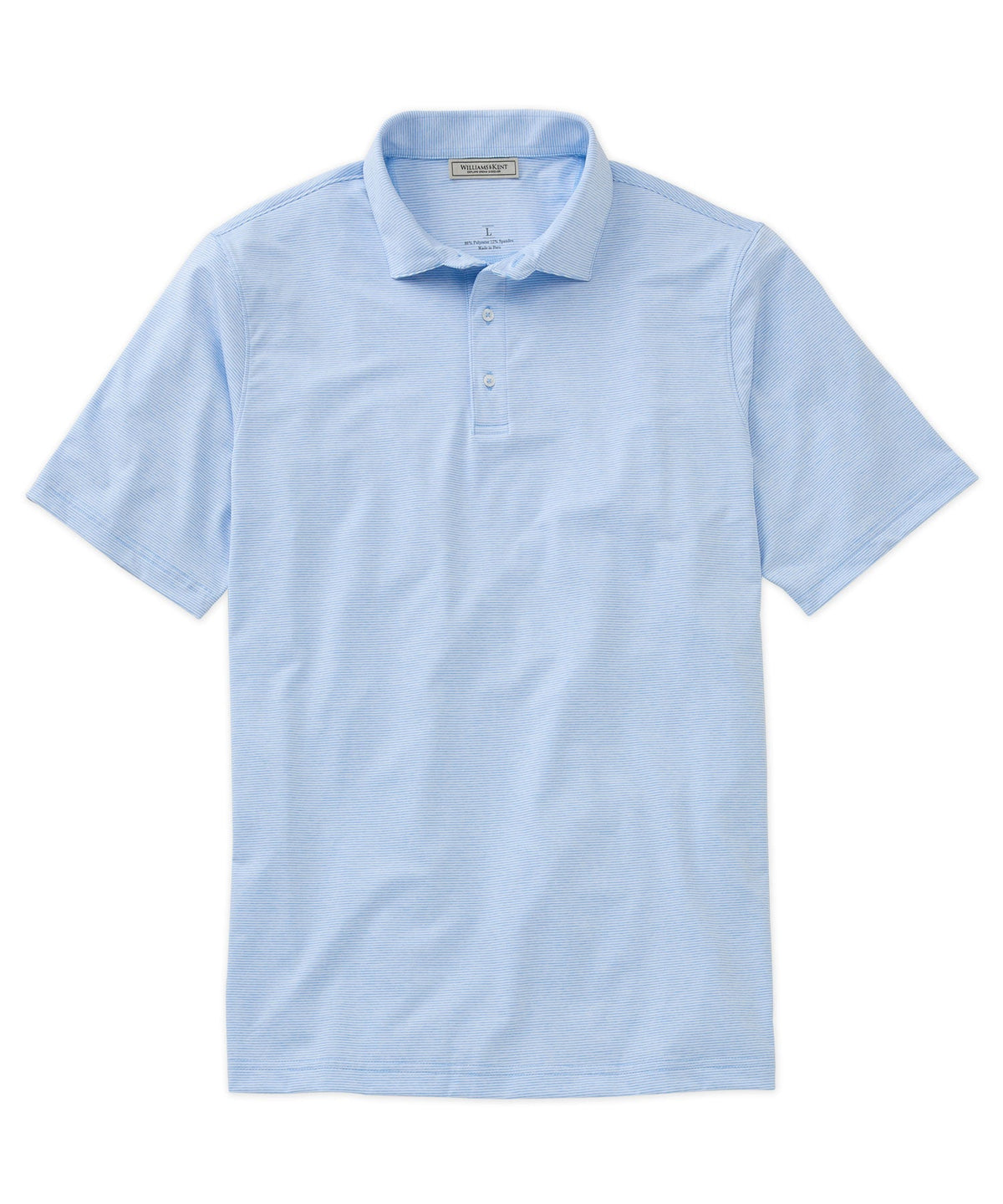 Striped Performance Knit Polo Shirt
