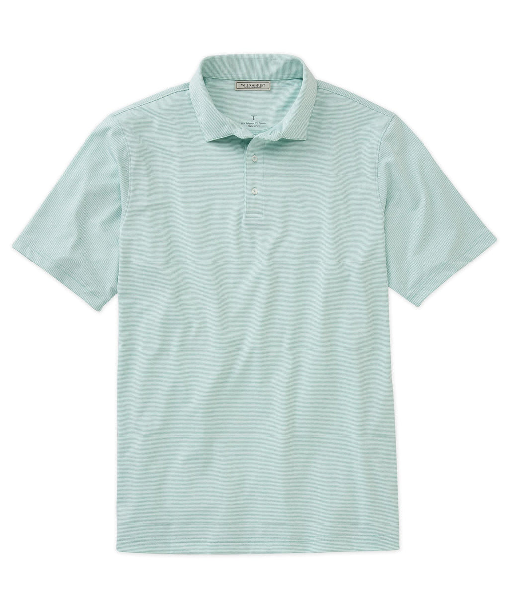 Striped Performance Knit Polo Shirt