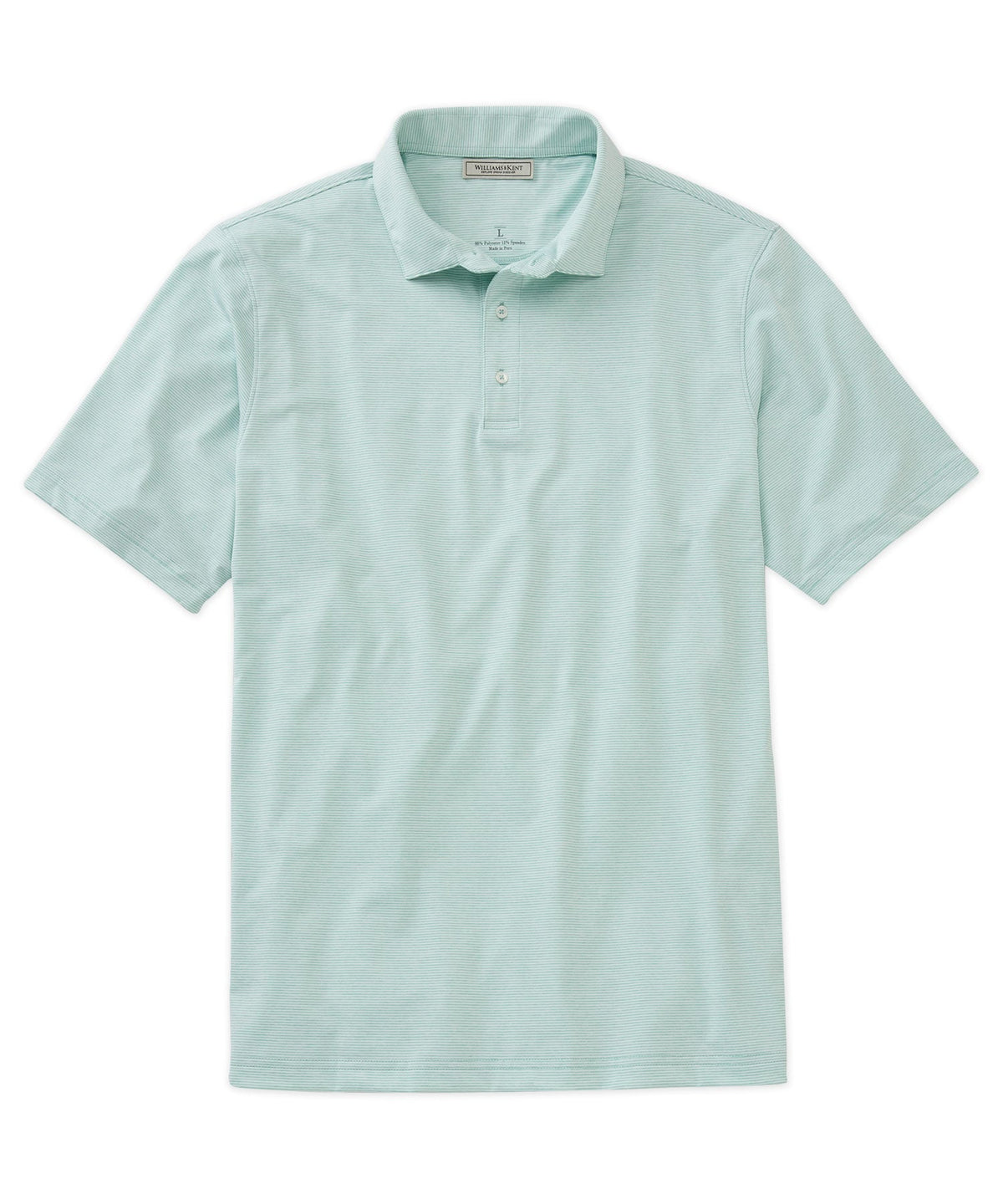 Striped Performance Knit Polo Shirt
