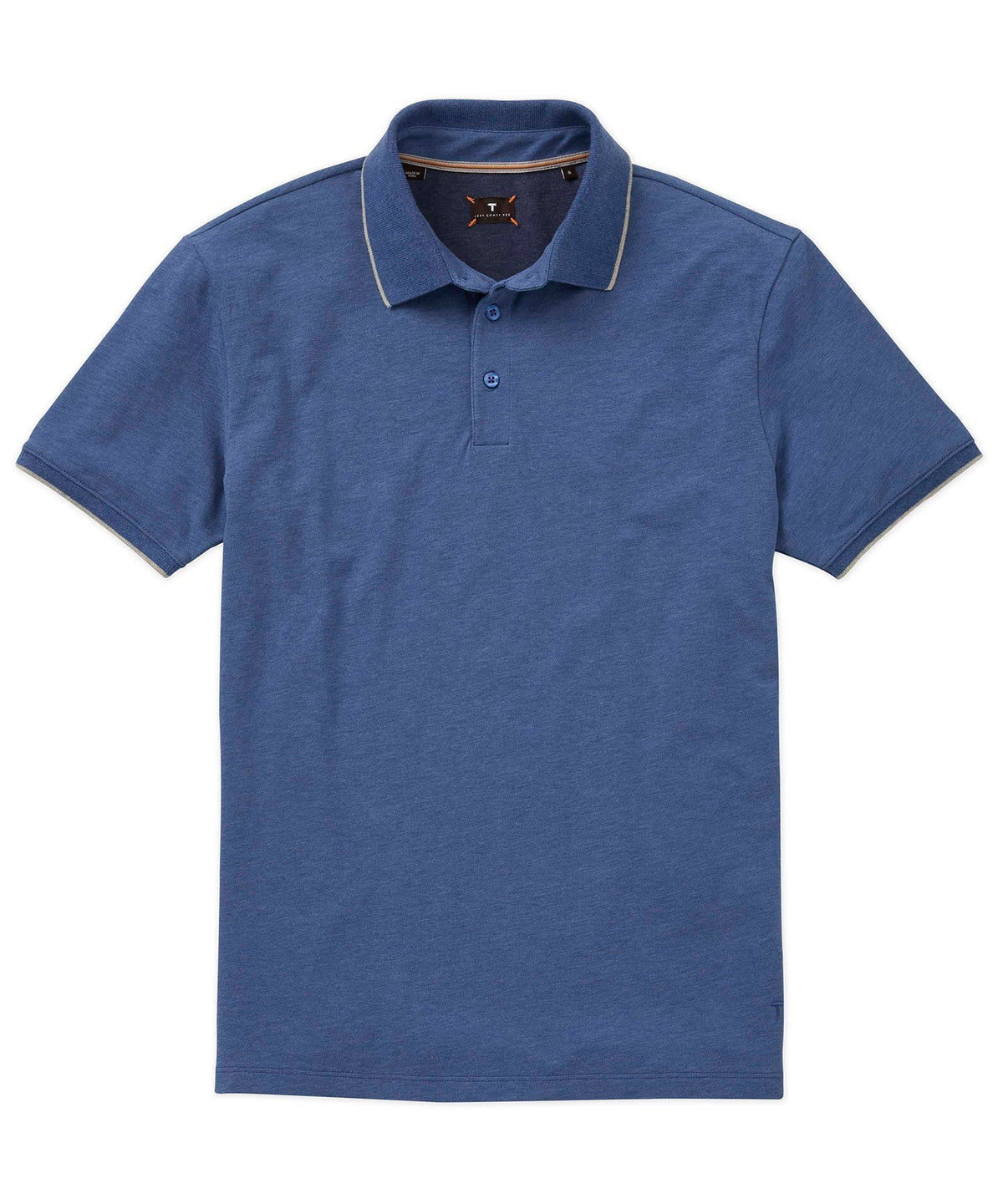 Left Coast Tee Kipa Short Sleeve Pique Polo