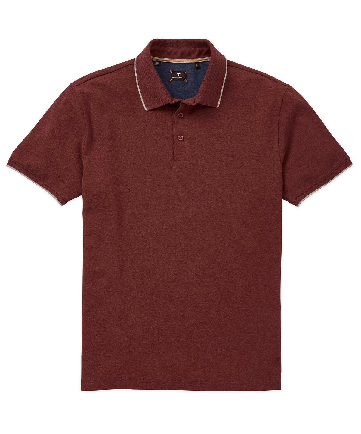 Left Coast Tee Kipa Short Sleeve Pique Polo