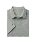 Heather Madison Stripe Polo - Dusty Olive