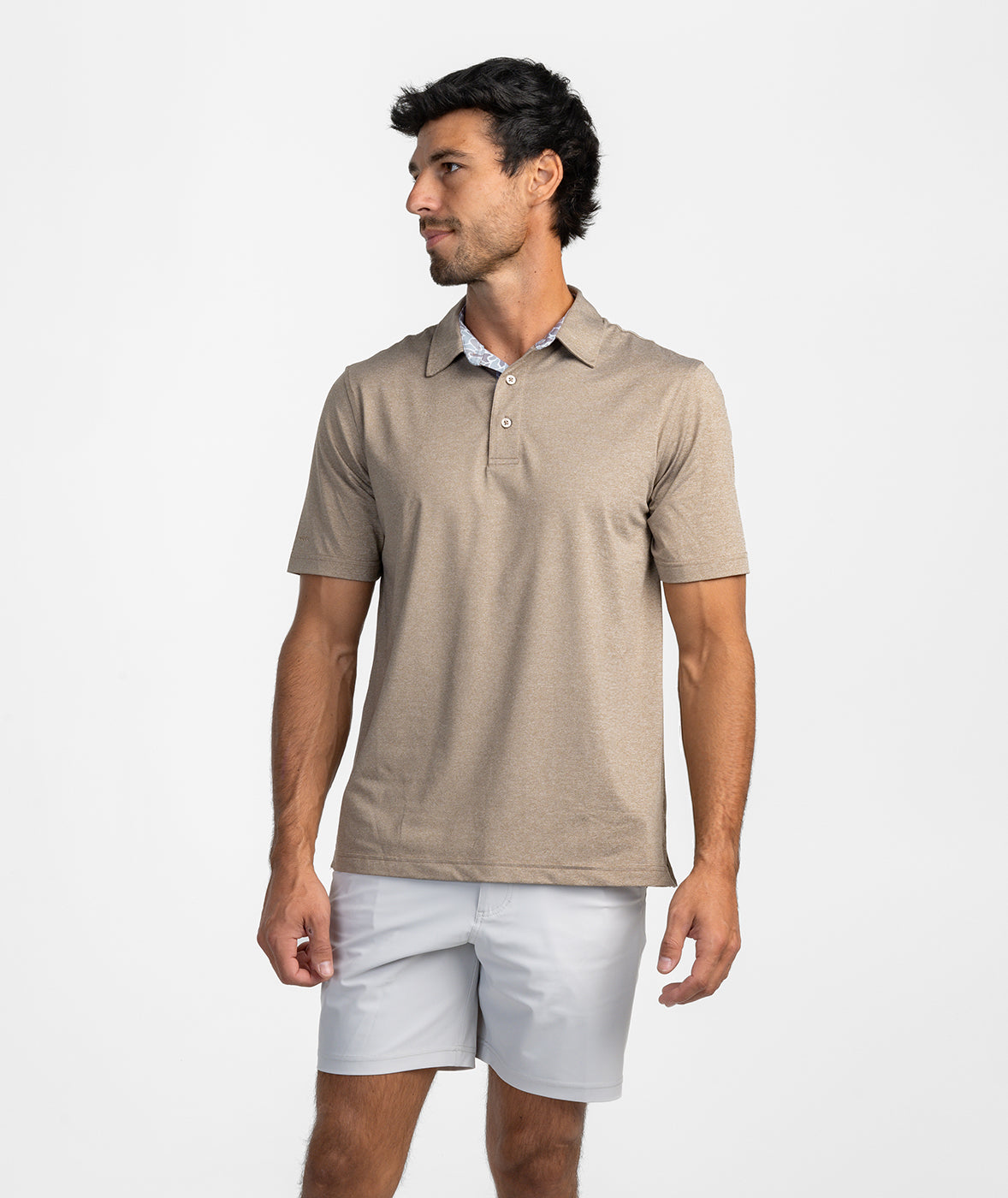 Grayton Heather Polo - Gunstock