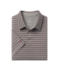 Riverbend Stripe Polo - Red Coal