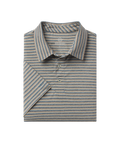 Cahaba Heather Stripe Polo - Blue Ridge