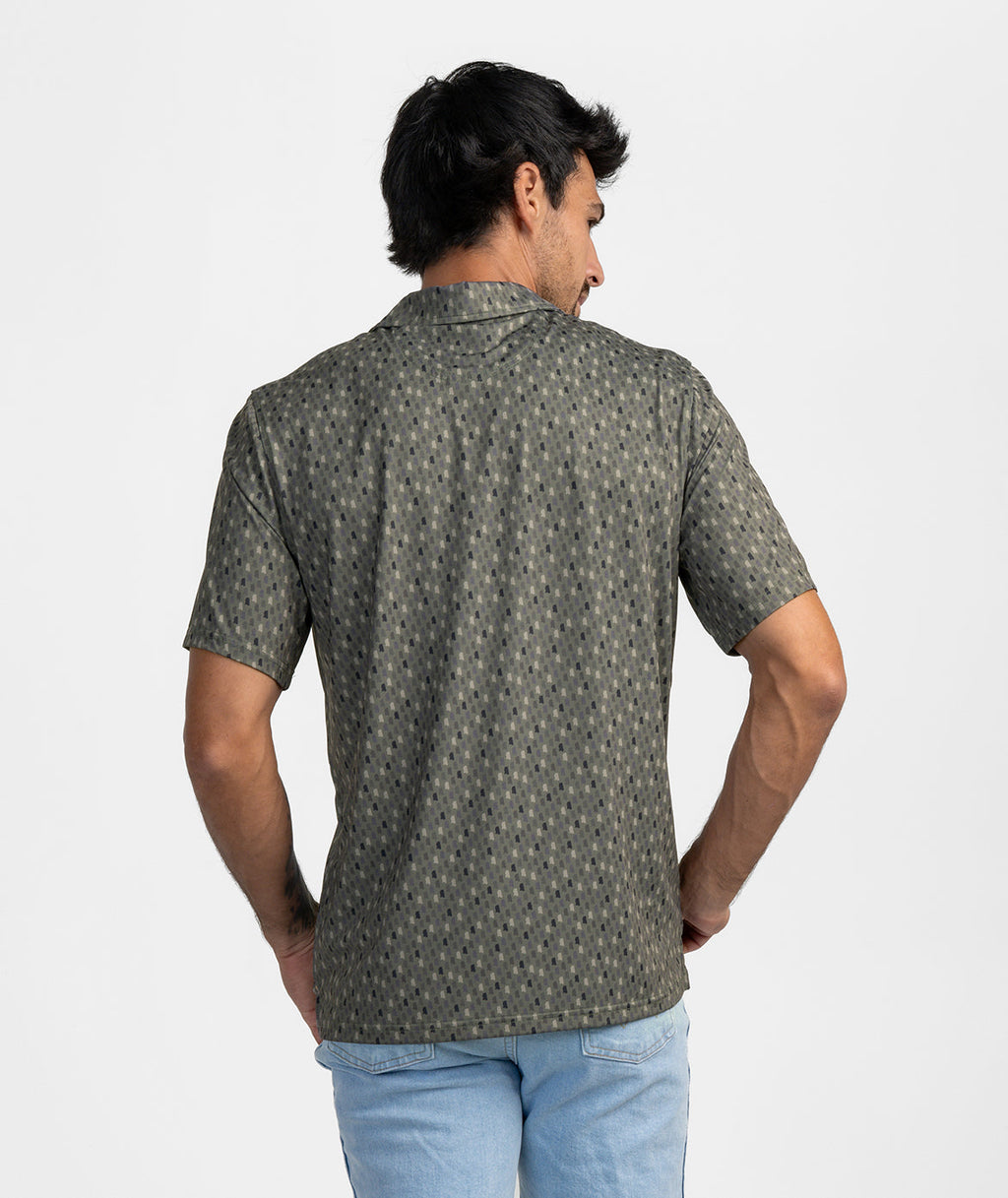 Southern Sportsman Printed Polo - Delta Pine