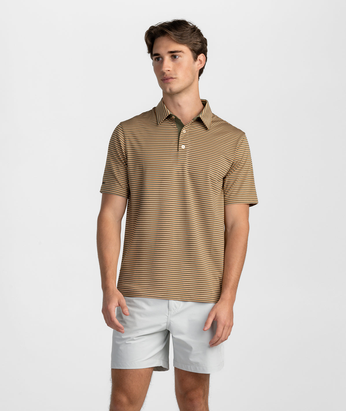 Crestline Stripe Polo - Marshland