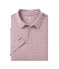 Heather Madison Stripe Polo - University Red