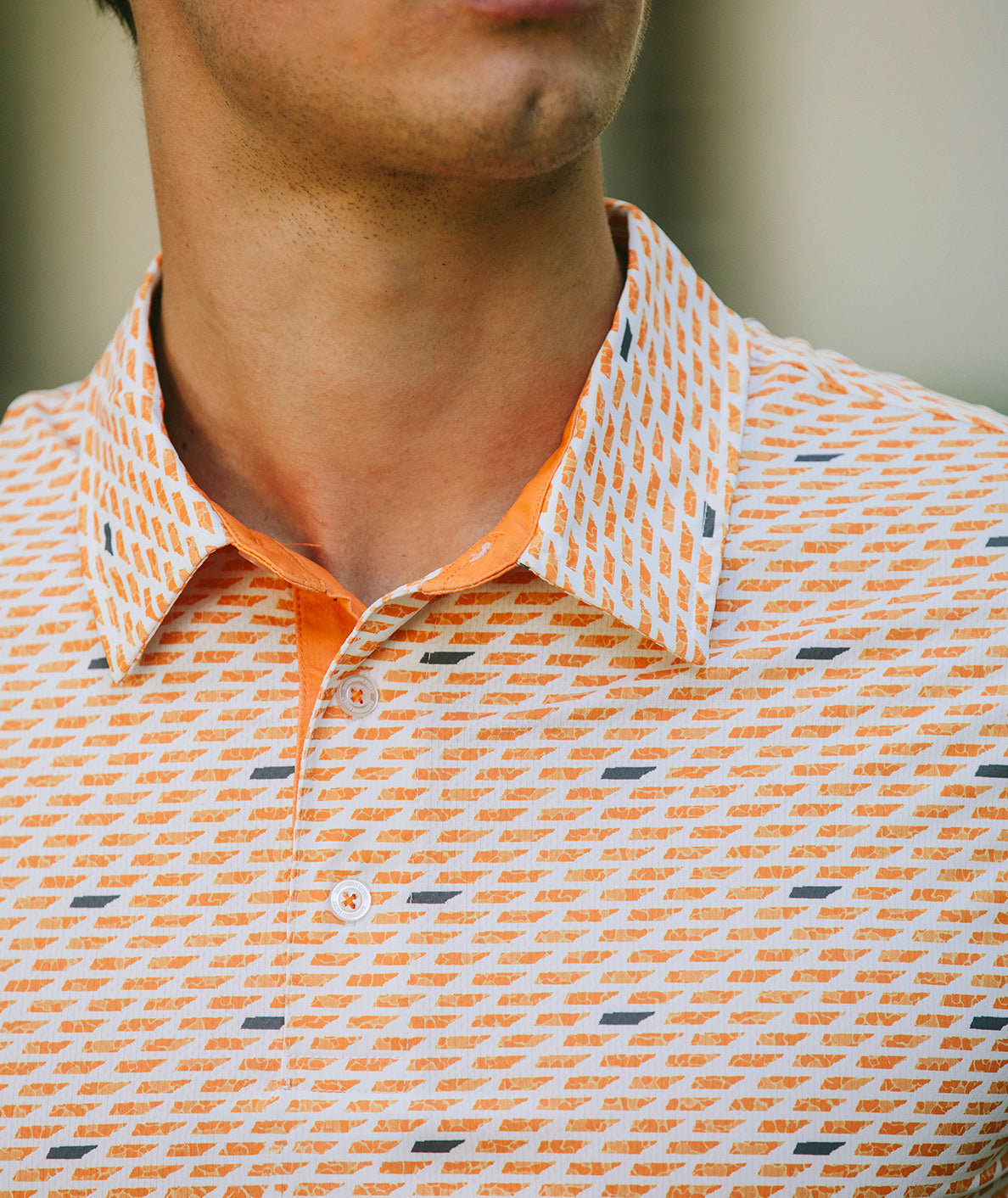 Kickoff Camo MotionTech Polo SS - Orange Out Camo