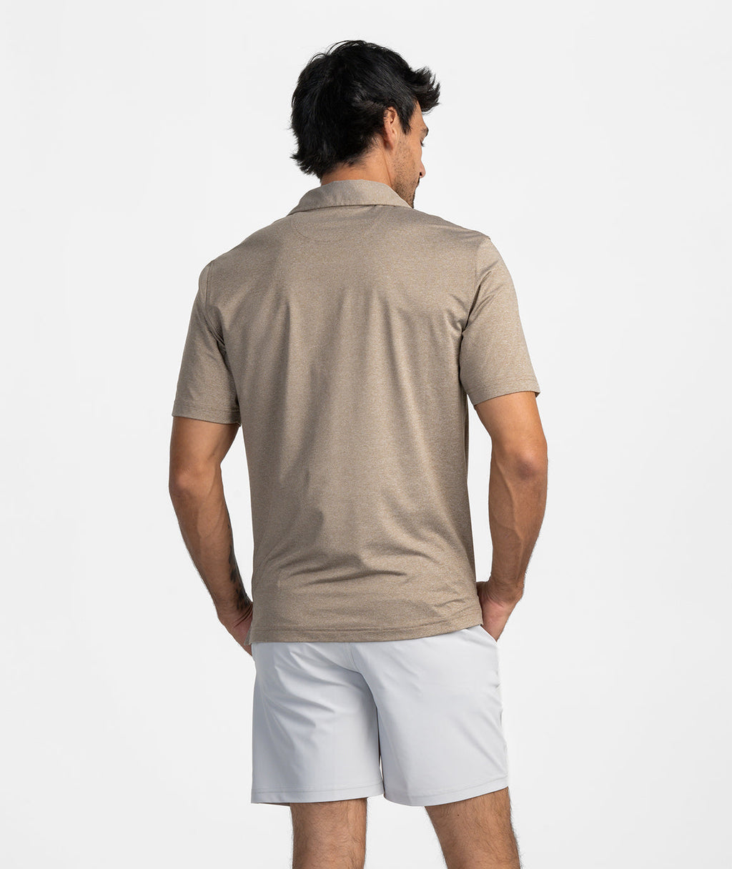 Grayton Heather Polo - Gunstock