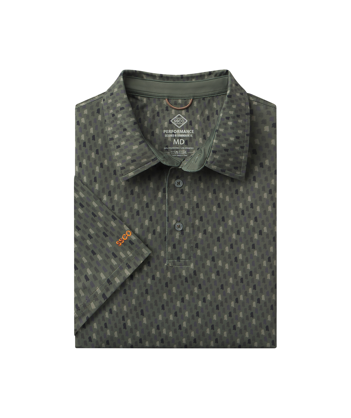 Southern Sportsman Printed Polo - Delta Pine