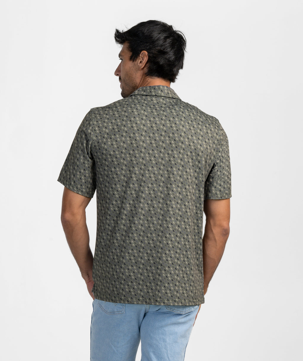 Southern Sportsman Printed Polo - Bayou Pine